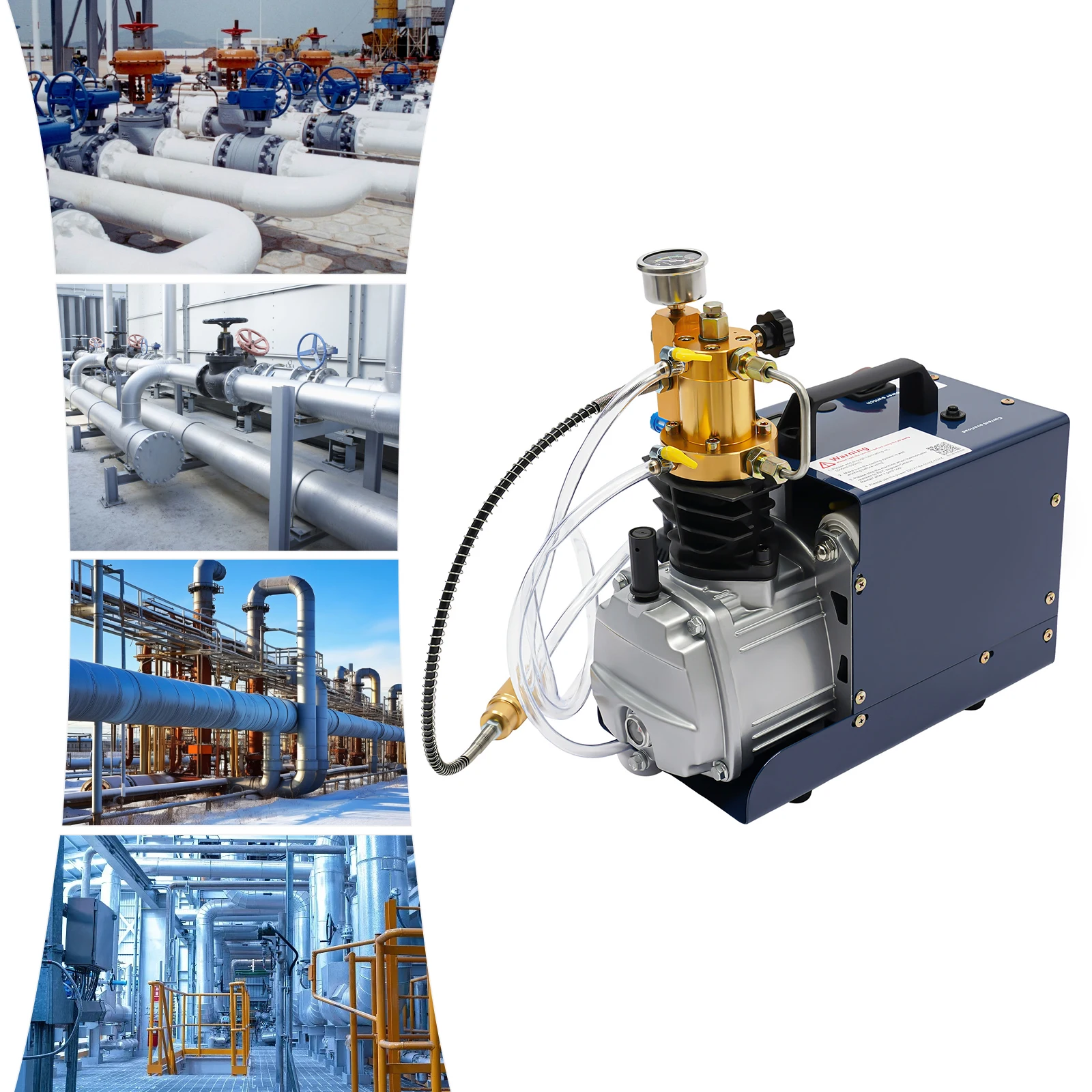 Pompa ad aria ad alta pressione, 30 Mpa 300 Bar 4500 Psi, Compressore d'aria elettrico Pompa ad aria PCP per pistola ad aria per pistola ad aria compressa Paintball