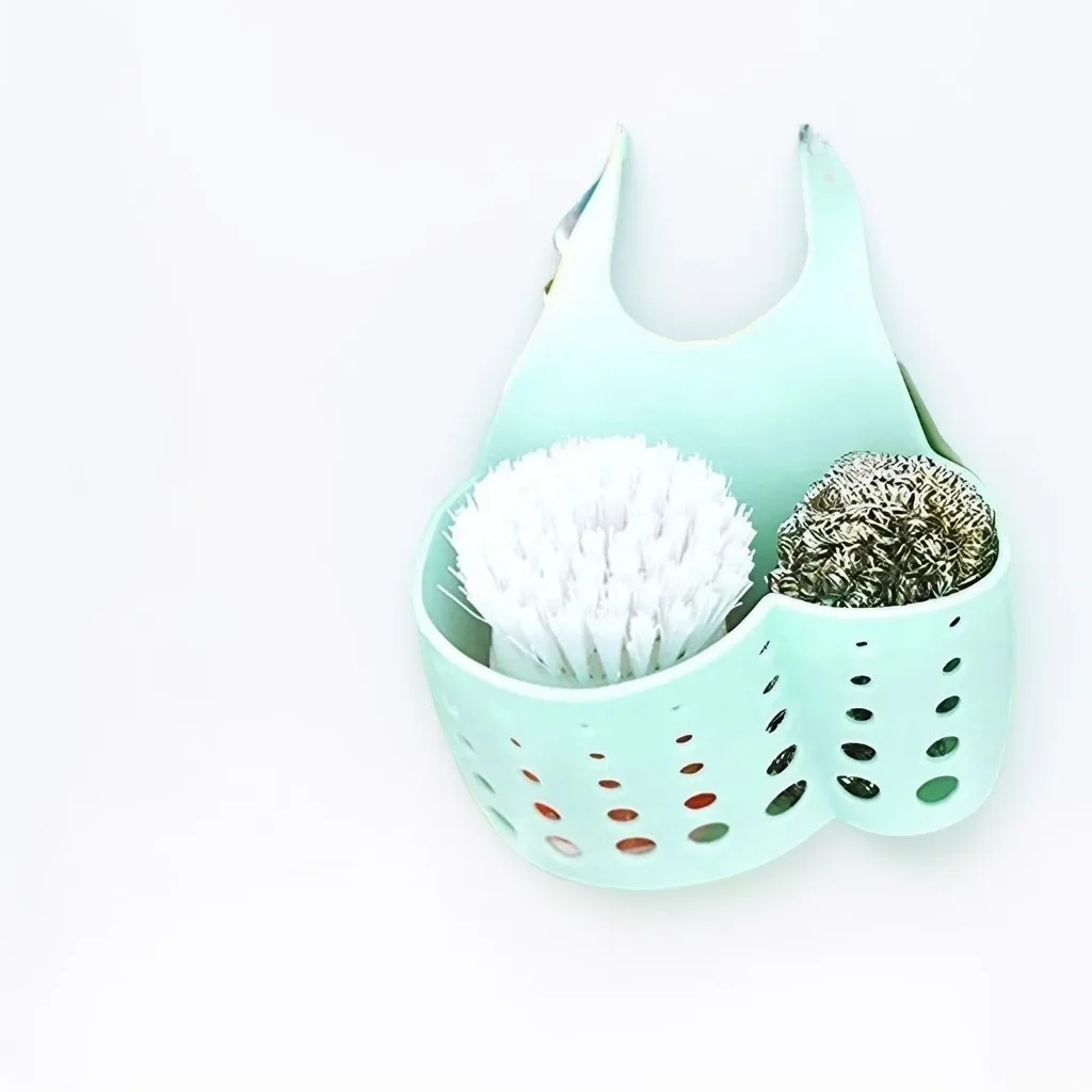 Portable Home Kitchen Bathroom Sink Sponge Hanging PVC Shelving Rack Drain Faucet Storage Pail Shelves Tools Holder Kit sink lid