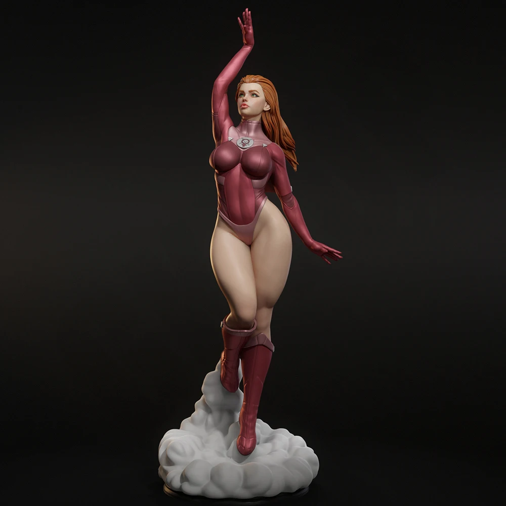 1/24 Sexy Girl Atom Resin Model Figure Toy Craft Unassembled Miniature Reduction Statue Unpainted Kit