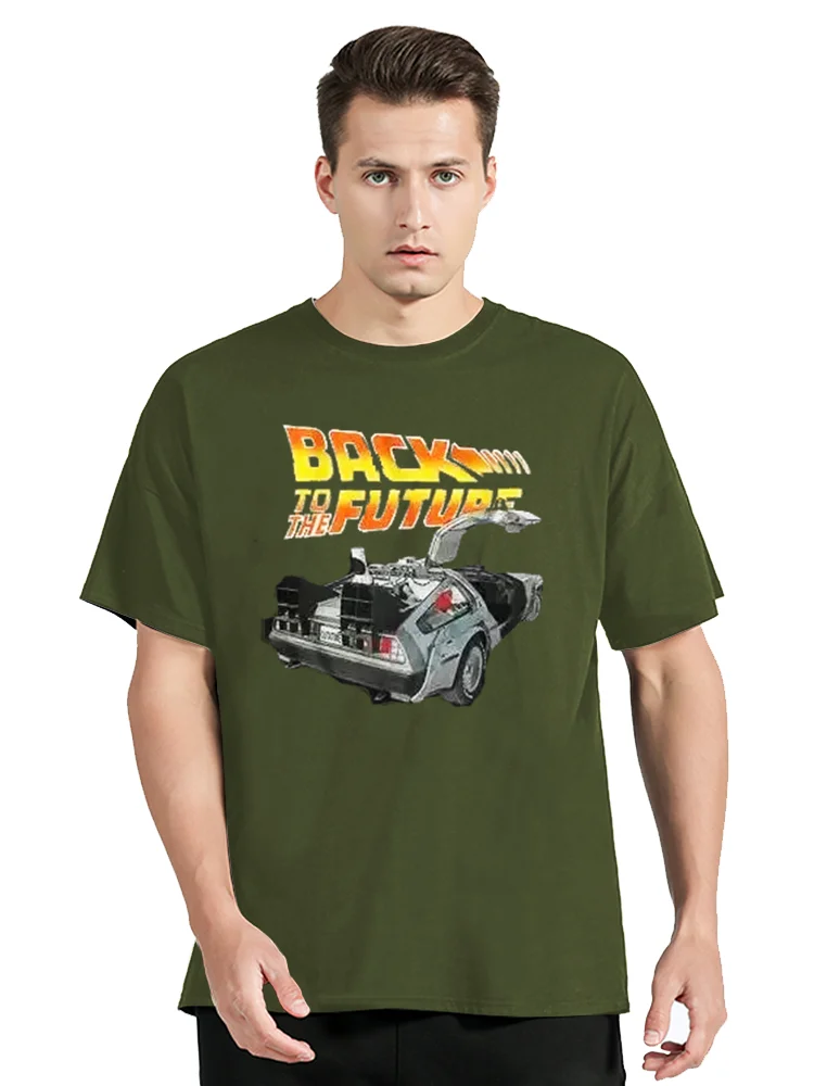 Back To The Future T Shirt Graphic Print Fashion Streetwear Cotton T-shirt Unisex Tops Oversized Tees Fitness Men's Clothing