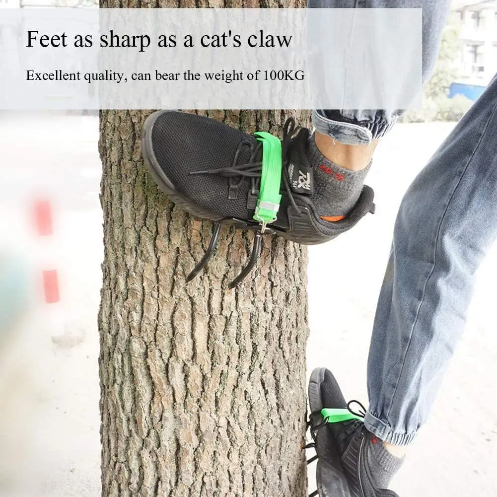 Tree Climbing Tool Pole Climbing Spikes For Hunting Shoes Tree Steel Climbing Simple Picking Observation Fruit Use X0K4