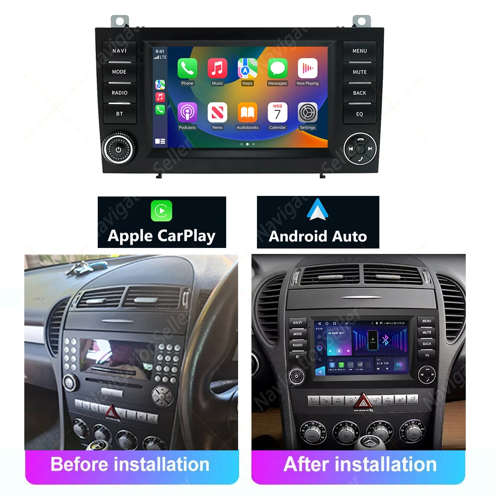 

VIGOHI Mercedes Benz Slk R171 W171 Radio Gps Navigation Multimedia Android Stereo Carplay Screen Bluetooth Netflix Head Unit