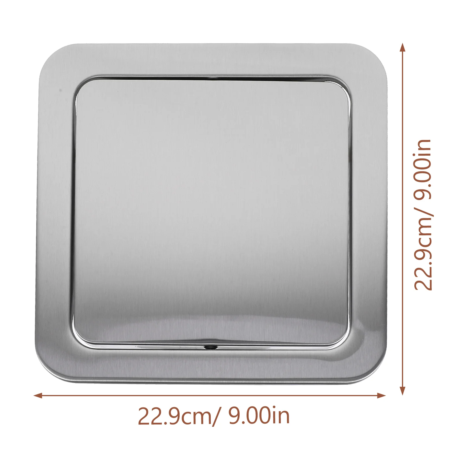 Trash Can Lids Recessed Bin Cover Kitchen Countertop Accessories Concealed Tabletop 430 Stainless Steel Accessory Garbage