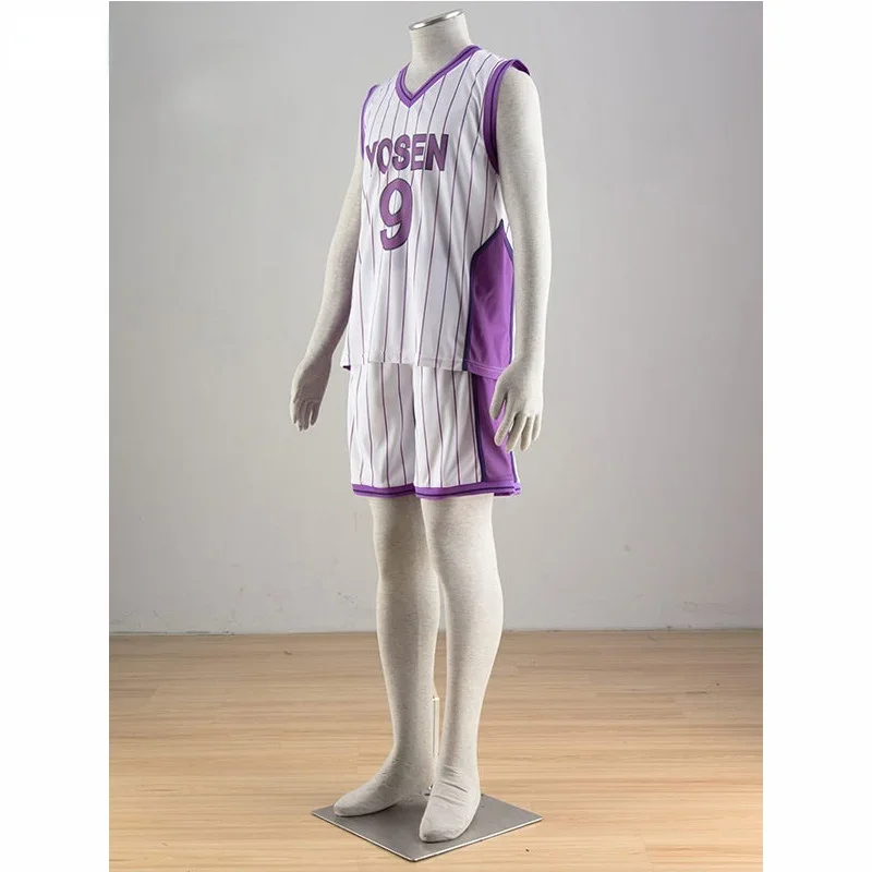 Adult Costume Kuroko no basuke Kuroko's Basketball Yosen Murasakibara Atsushi No.9 Jersey Cosplay Costume