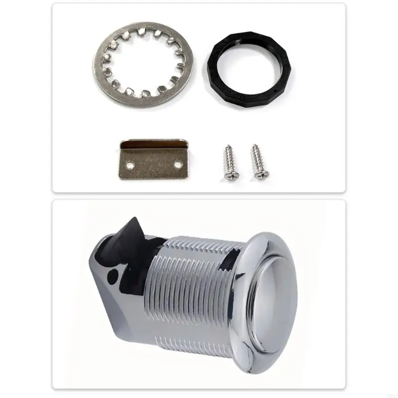 Motorhome Storage Door Latches Simple Operation Button Release Zinc Alloy Replacement Push Button Latches Easy Installation New