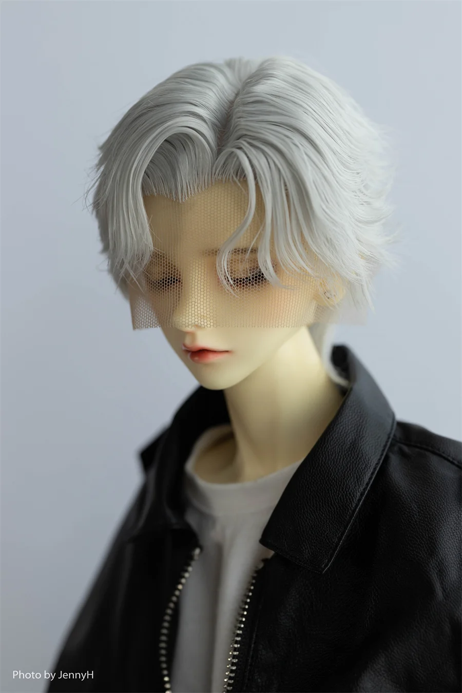 BJD/SD Doll Styling Short Hair Wig 1/3 Boys Red Black Silver Handsome Daily Side Part High Temperature Silk Wig Doll Accessories