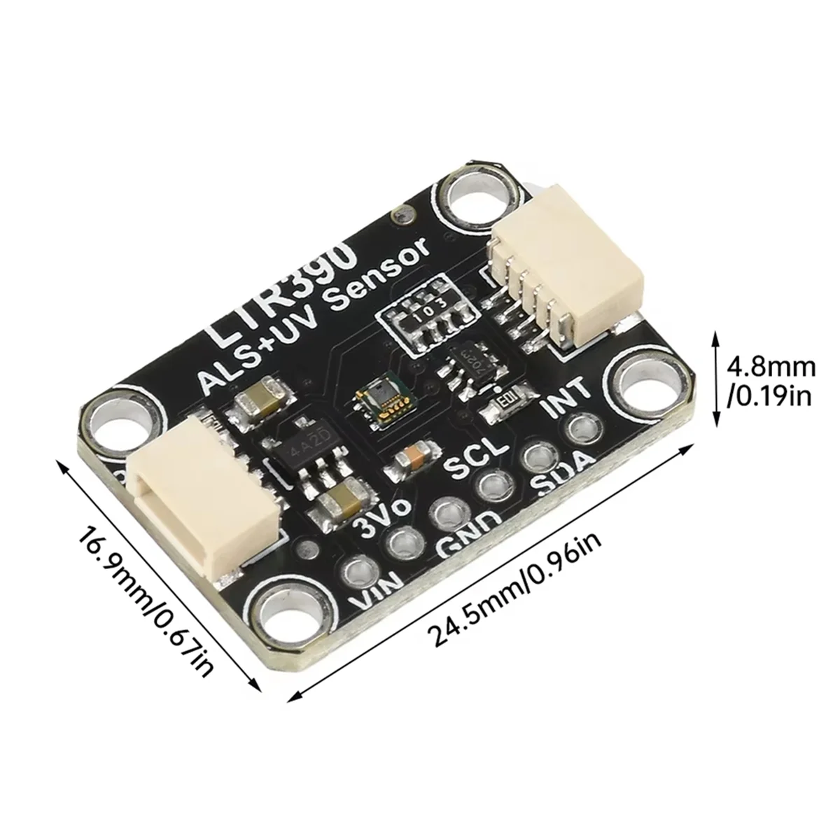 SWXF LTR390 UV Light Sensor 300nm to 350nm UV Ultraviolet Ray Sensing for Light Detection Weather Experime I2C