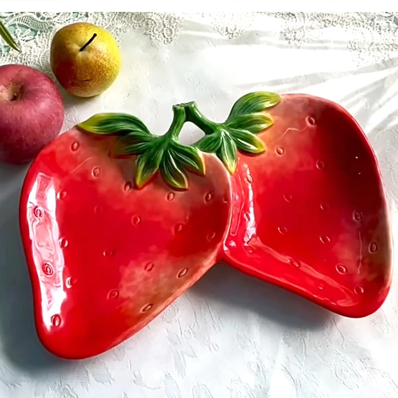 

Симпатичная роспись клубники Керамический хлеб домашний