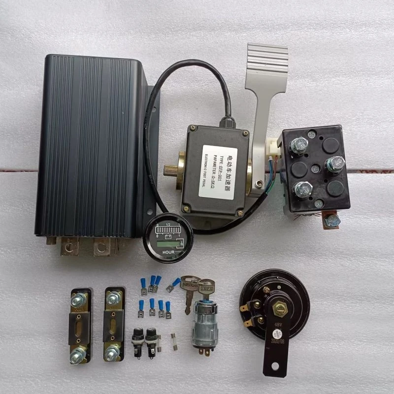 Replace Curtis 1205M-6B403 60V-80V 400A Motor Controller 803 Hour Meter 0-5K Throttle Pedal Albright DC182 Contactor Fuse Holder