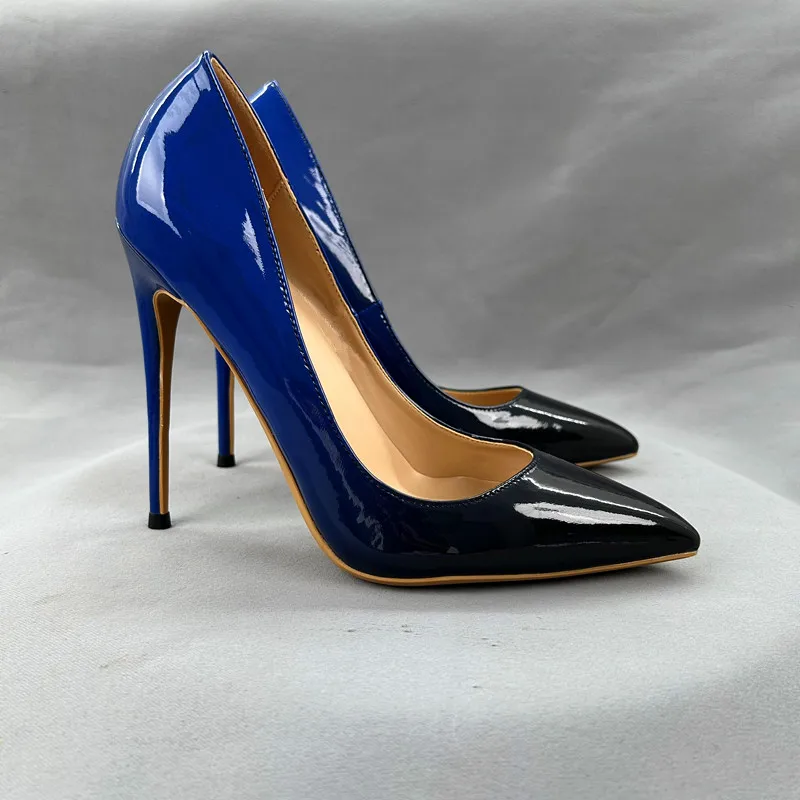 

Keangjia Трансграничный цвет adient Высокие каблуки с острым носком Тонкий каблук Single oes Женский большой размер Faionable