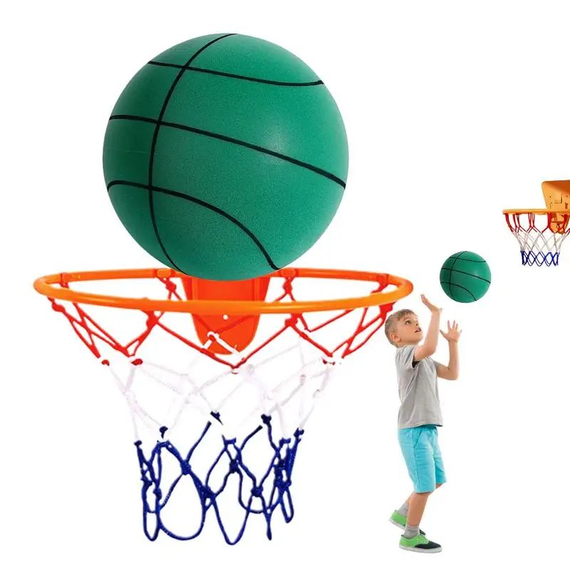 

Quiet Basketball High Bounce Noiseless Training Ball No Noise Basketball Dribbling Indoor Quiet Training Ball for Children