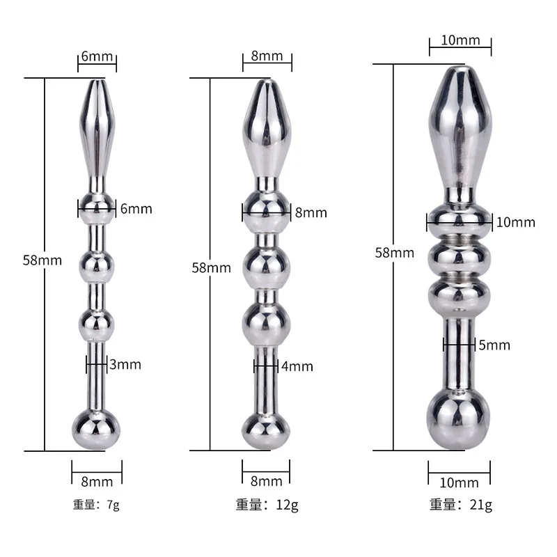 Dilatadores uretrales de catéter de acero inoxidable, estimulador de ojo de caballo, varillas de inserción de pene, producto para adultos, Juguetes