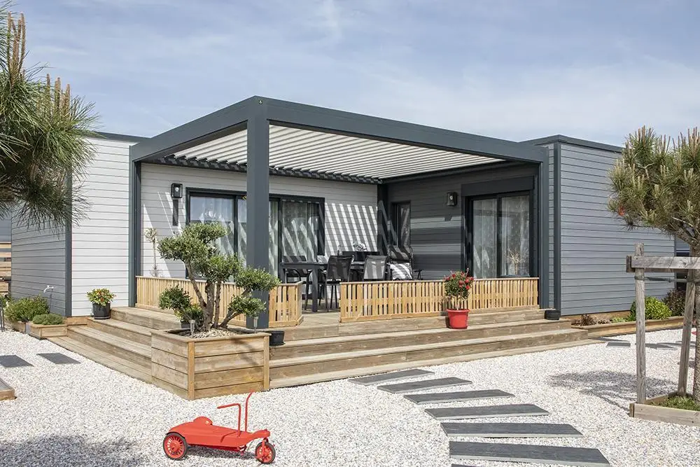 

Custom Motorized Pavilion Garden Sun Shade Aluminum Louver Roof System Retractable Patio Automatic Pergola and Gazebos Outdoor
