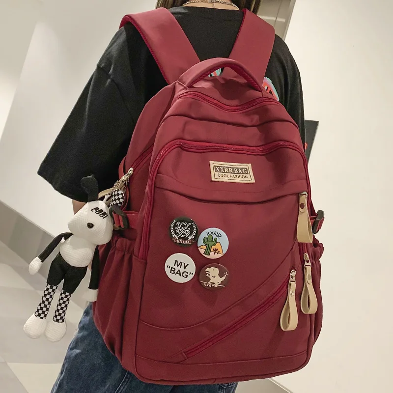 Mężczyzna pani o dużej pojemności podróży BookBag fajne kobiety mężczyźni Nylon plecak moda dziewczyna chłopiec plecak kobieta Laptop torba studencka