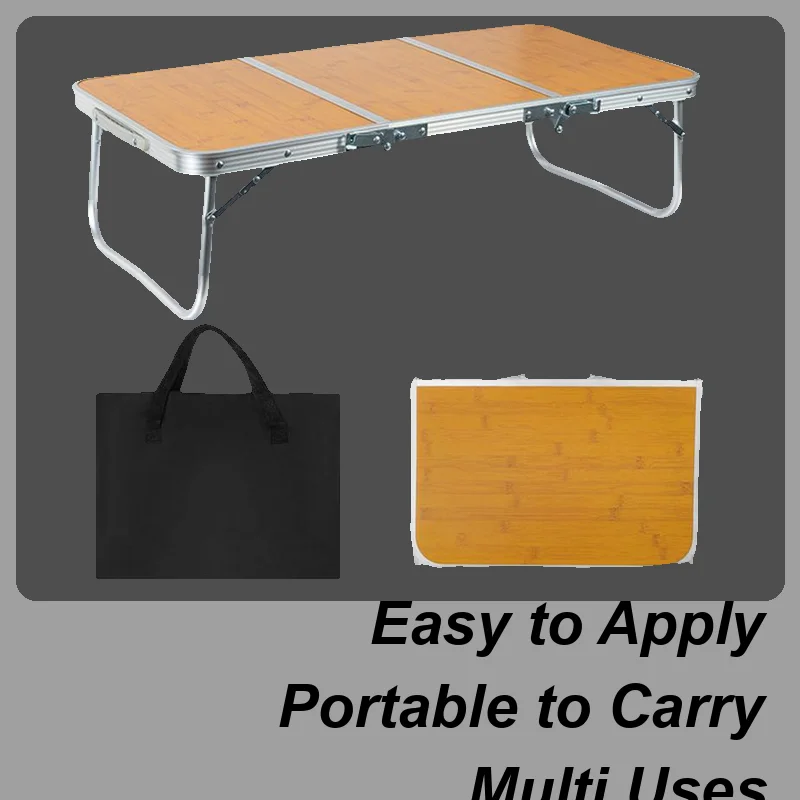 

Foldable Camping Table Portable Outdoor Camp Table Folding Stable Portable Lightweight For Rv Trip Beach Car Backyard Patio BBQ