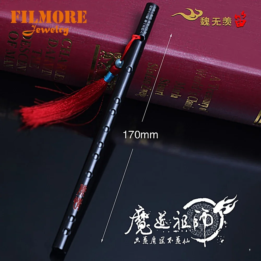 22 سنتيمتر مؤسس الشيطاني سوي بيان السيف المفاتيح مو داو زو شي جميع السيف المعدني مع غمد نموذج جمع دمى هدايا