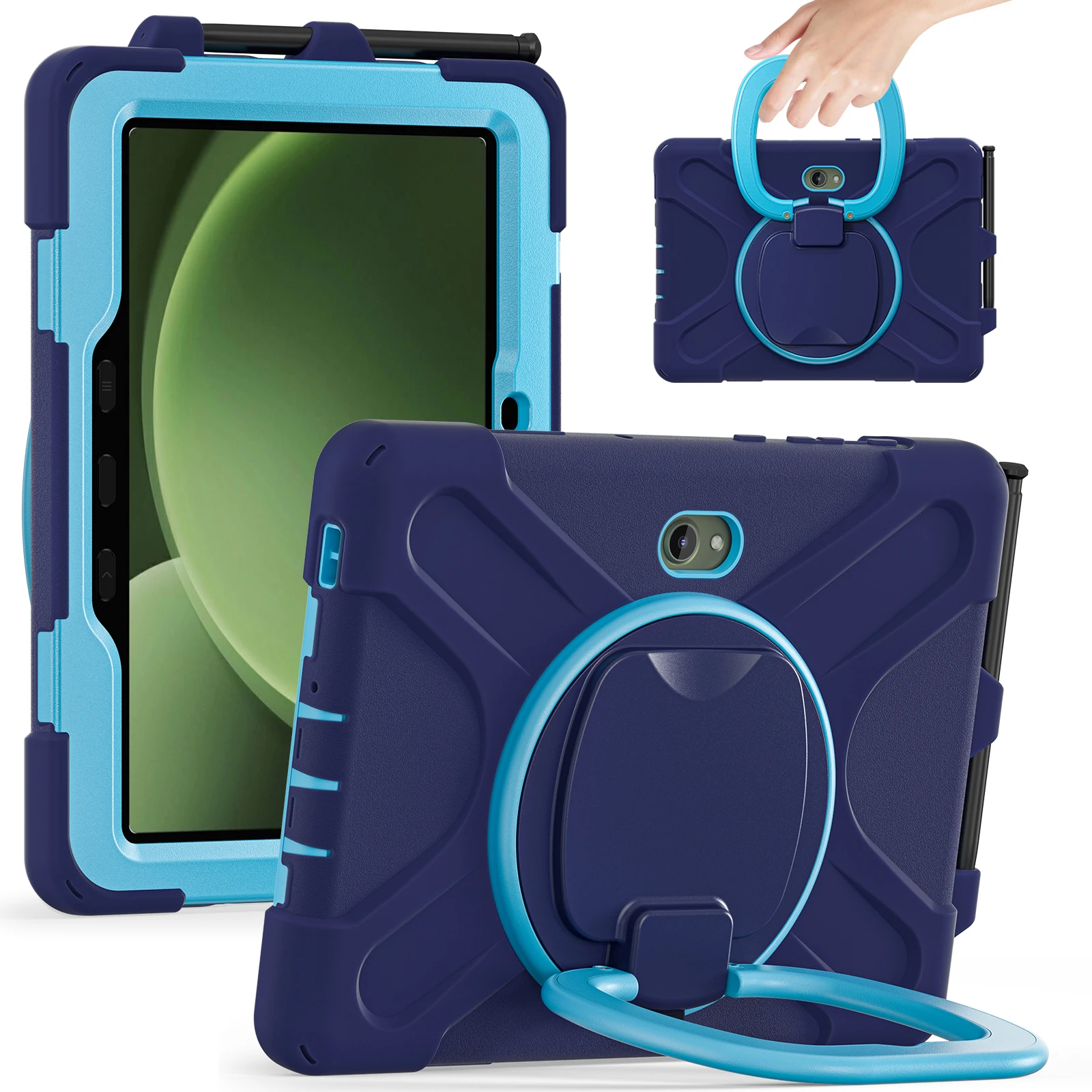 

For Samsung Galaxy Tab Active5 Pro X350 / X356B / Active Pro T540 / T545 / T547 / Active4 Pro T630 / T636 Case TPU + PC + Silico