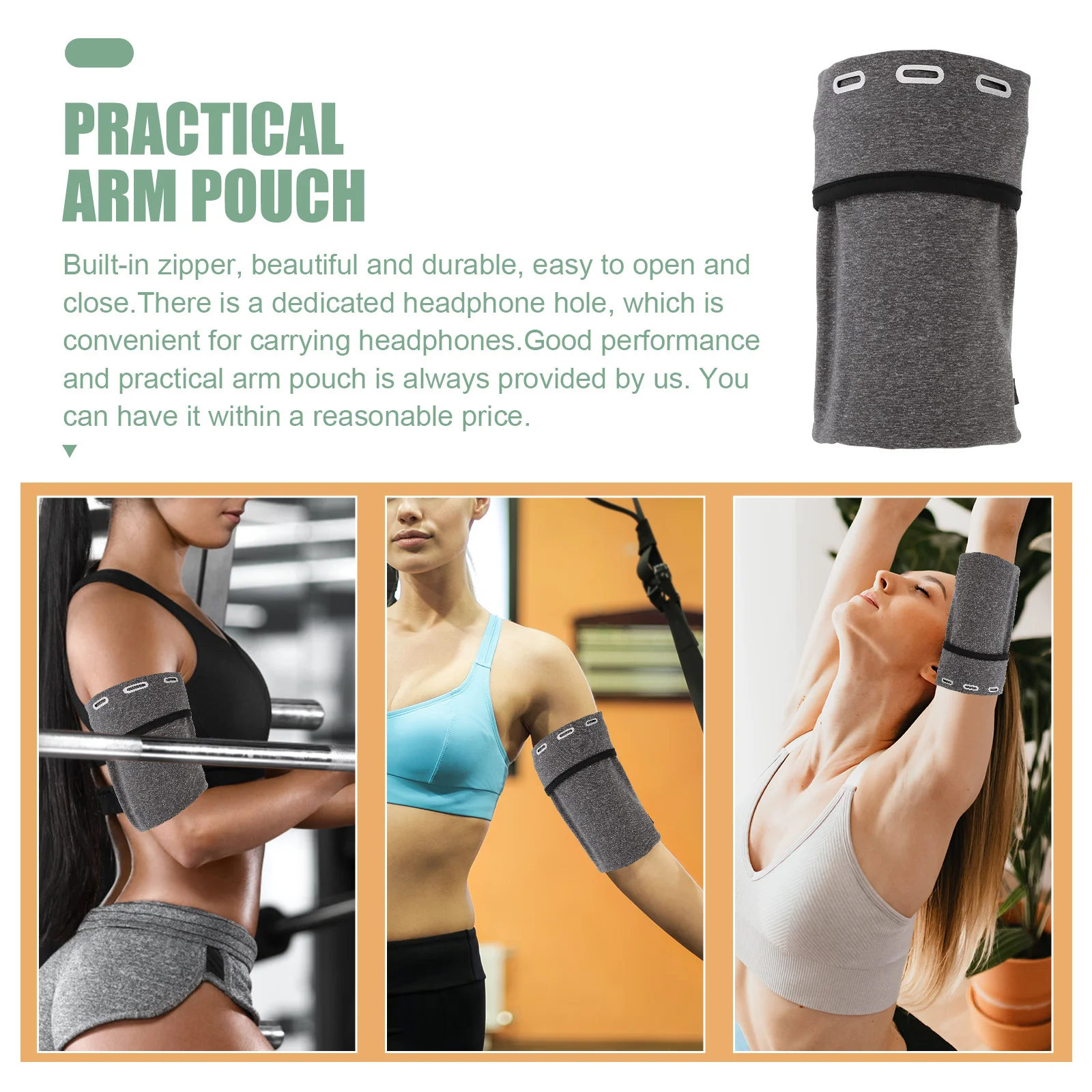 

Sport Armband Pouch Durable Phone Holder For Running Travel Outdoor Fitness Arm Cellphone Sleeve Storage Bag