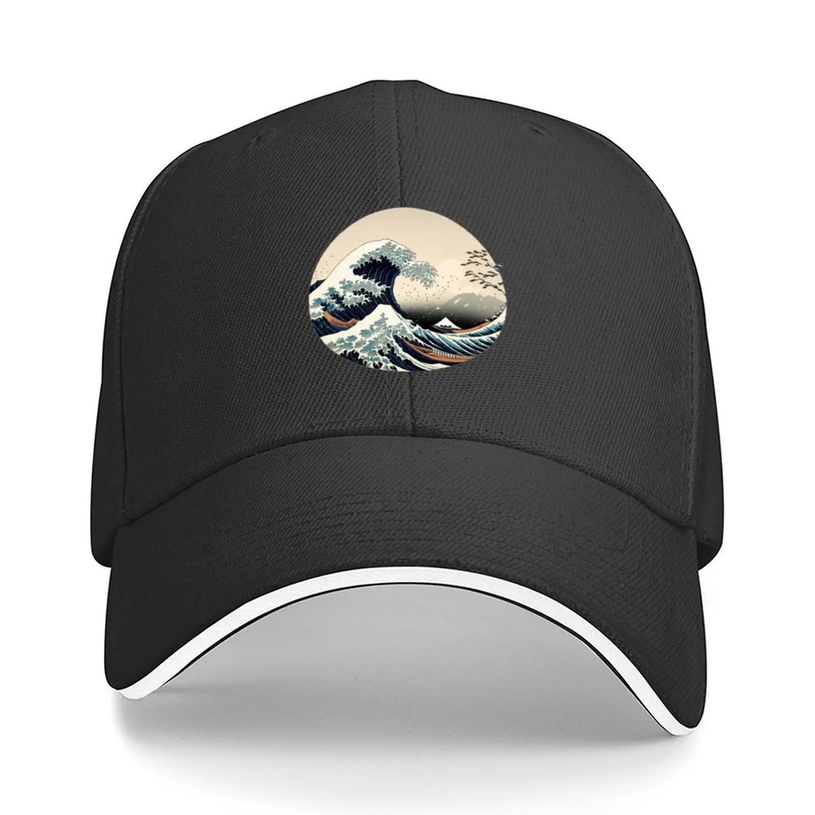 

Under The Wave Off Kanagawa, Hokusai Japanese Art Style Baseball Cap |-F-| Mountaineering Sunscreen Trucker Cap Hats Woman Men's