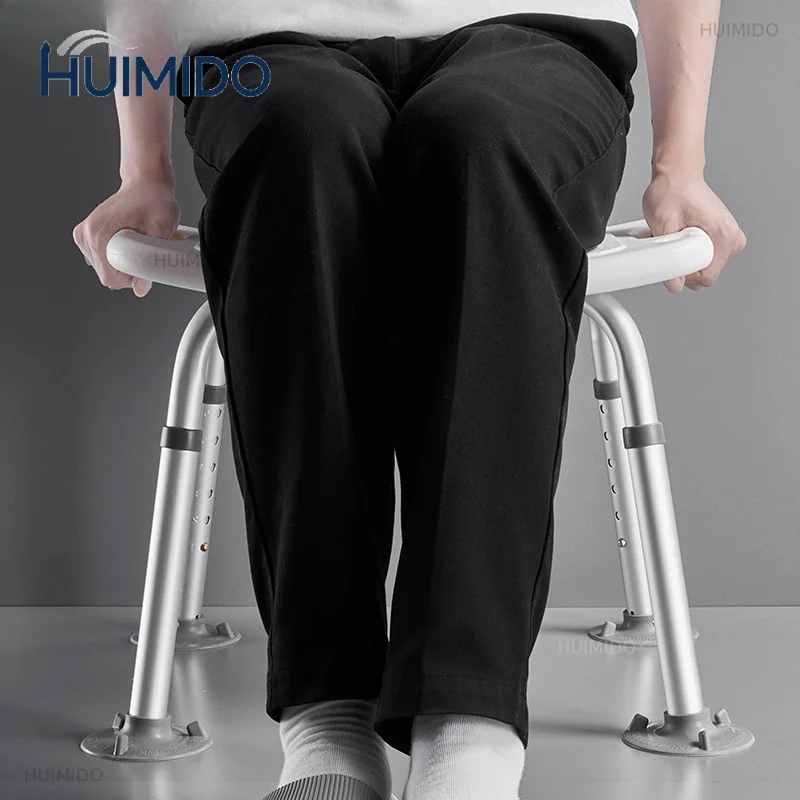 Adjustable Height Shower Stool Portable Elderly People Medical Bathroom Chairs Small Space Saving Bathroom Furniture Shower Seat