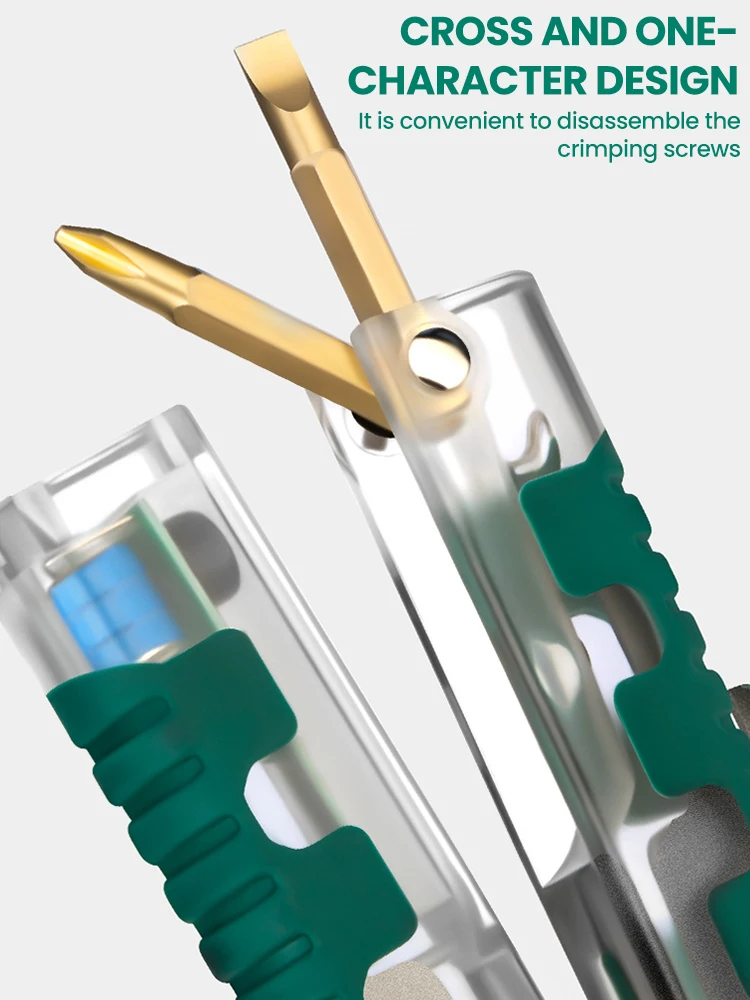 Fususbe سلك تجريد كماشة اختبار الجهد كابل قطع العقص كماشة متعددة الوظائف سلك متجرد كماشة كهربائي