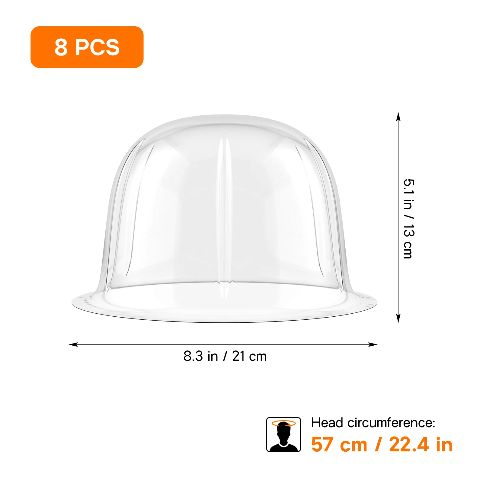 8 Pcs Hat Support Shape Preservation Stand Bowler Round-top Display Holder Dome