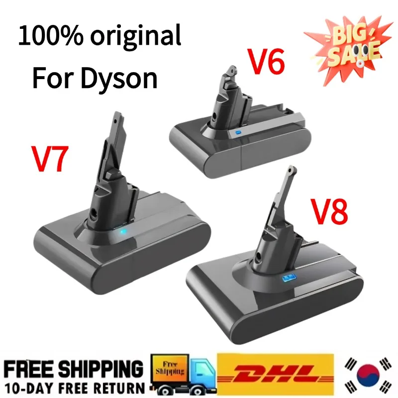 

Vacuum Cleaner Rechargeable Battery for Dyson V6 V7 V8 V10 Series SV07 SV09 SV10 DC31 DC34 Absolute Fluffy Animal Pro Batteries