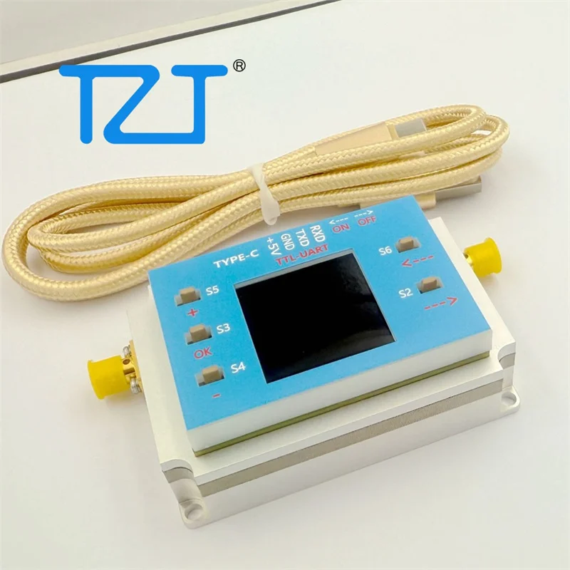 Módulo atenuador controlado programable Digital TZT 9K-8GHz/9K-12GHz pantalla TFT de 60dB con conector hembra SMA