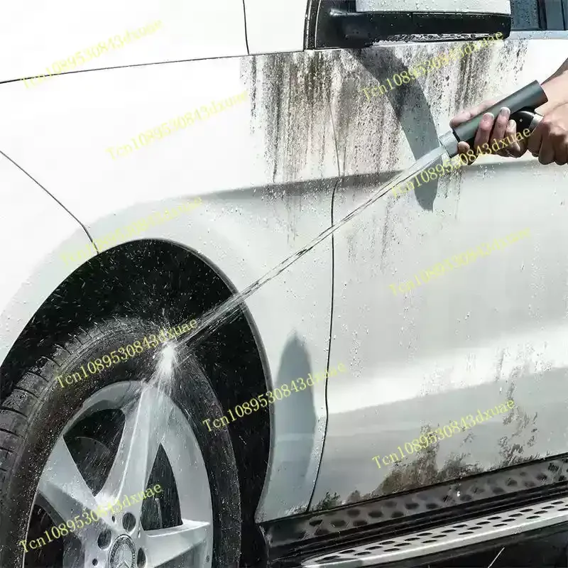 Extremely fast car wash high pressure water gun artifact Household Baseus nozzle Retractable water pipe Flushing car hose