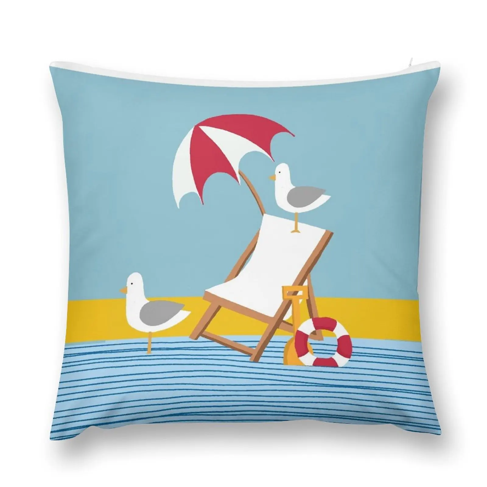 Seagulls everywhere! Throw Pillow christmas ornaments 2025 Pillow Decor pillow