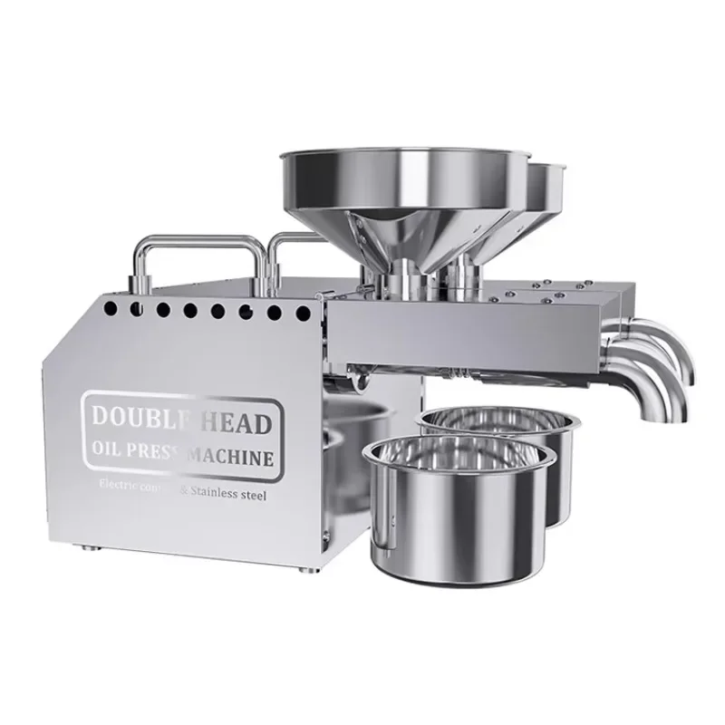 Double Head Household Home Used Small Automatic Oil Press Extraction Machine / Mini Edible Oil Press Machine