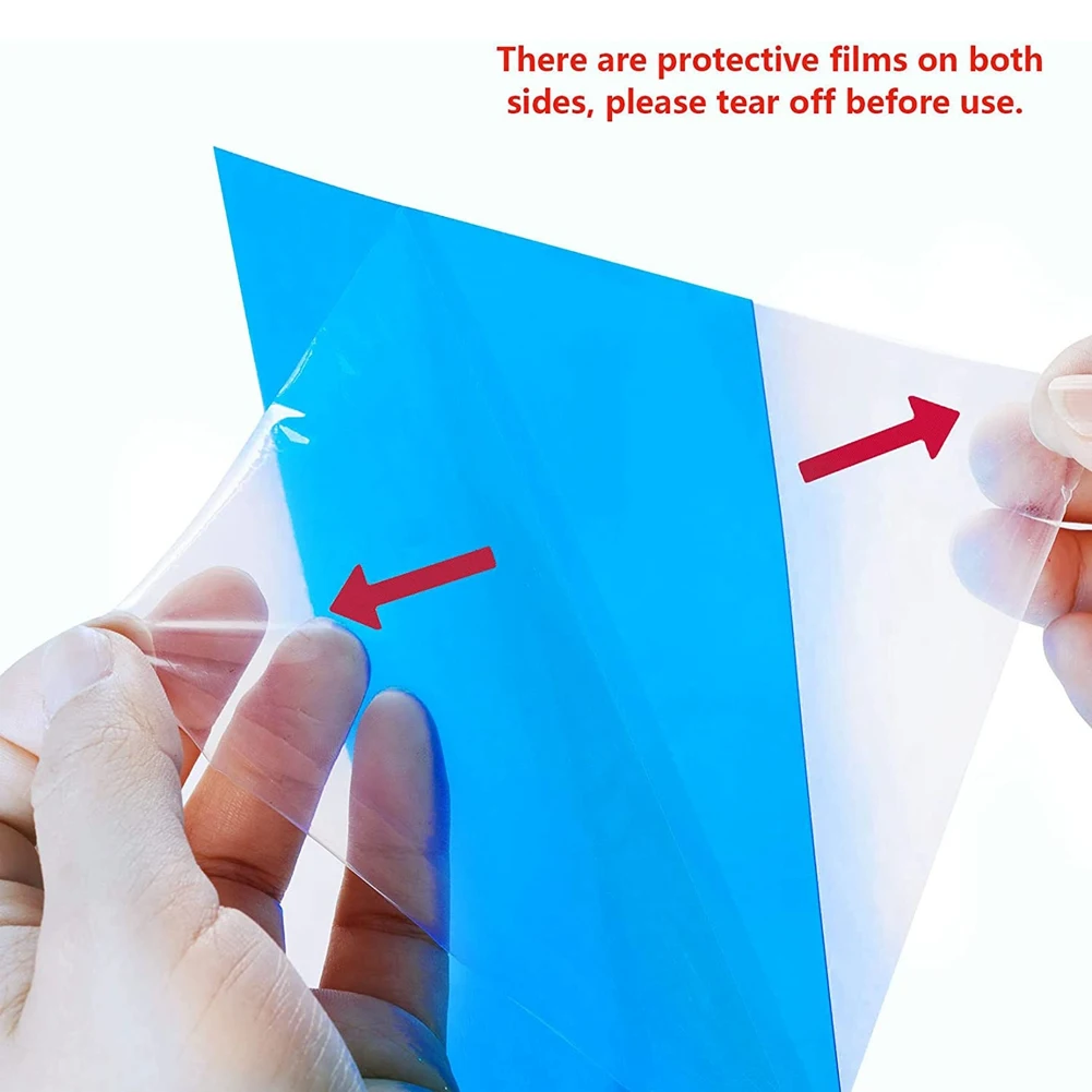 9Pcs Light Filter Color Correction Colored Overlays Film Lighting Filter for Film,Video,Photo,Stage (Blue)