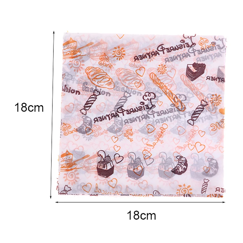 50 Sheets/pack Of Greaseproof Paper For Cake And Burger Boxes Pulp Pad