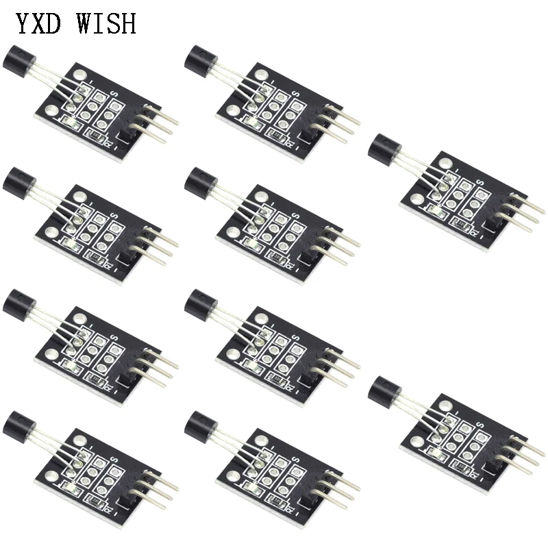 10-30pcs KY-001 3 Pin DS18B20 Temperature Measurement Sensor Module For Arduino KY001 Temperature Sensors DIY Kits