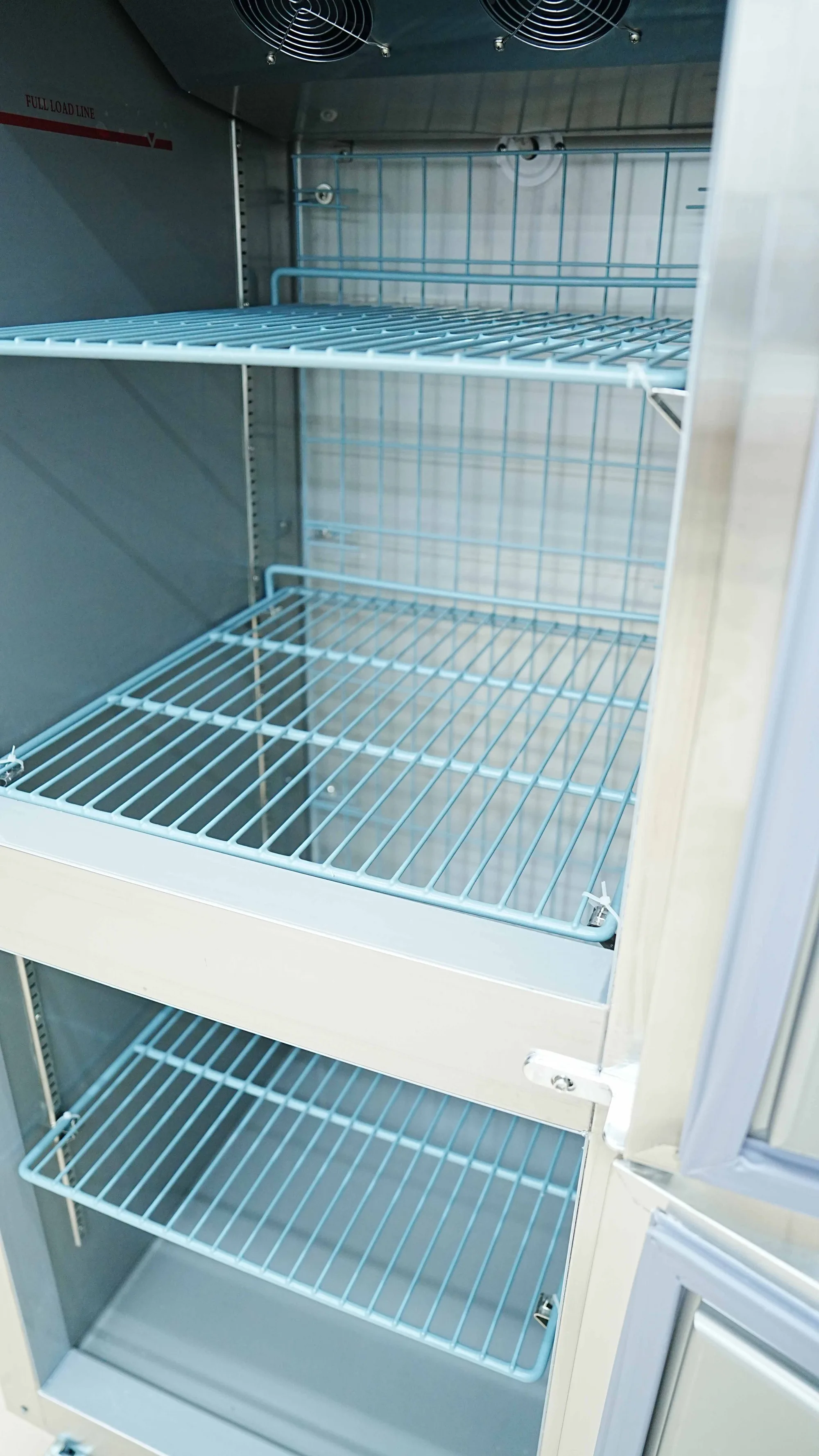 Commercial Restaurant Kitchen Equipment 6 Door Stainless Steel Large Refrigerator Upright Freezer Commercial Freezer Upright