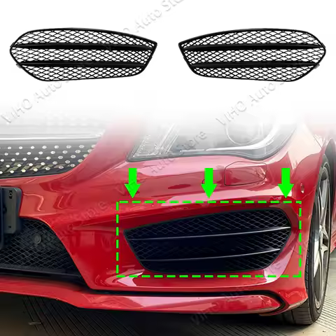 For Mercedes Benz CLA Class C117 CLA200 250 CLA45 AMG 2012-2019 Fog Light Cover Grille Front Bumper Grill Grid Sticker Body Kit