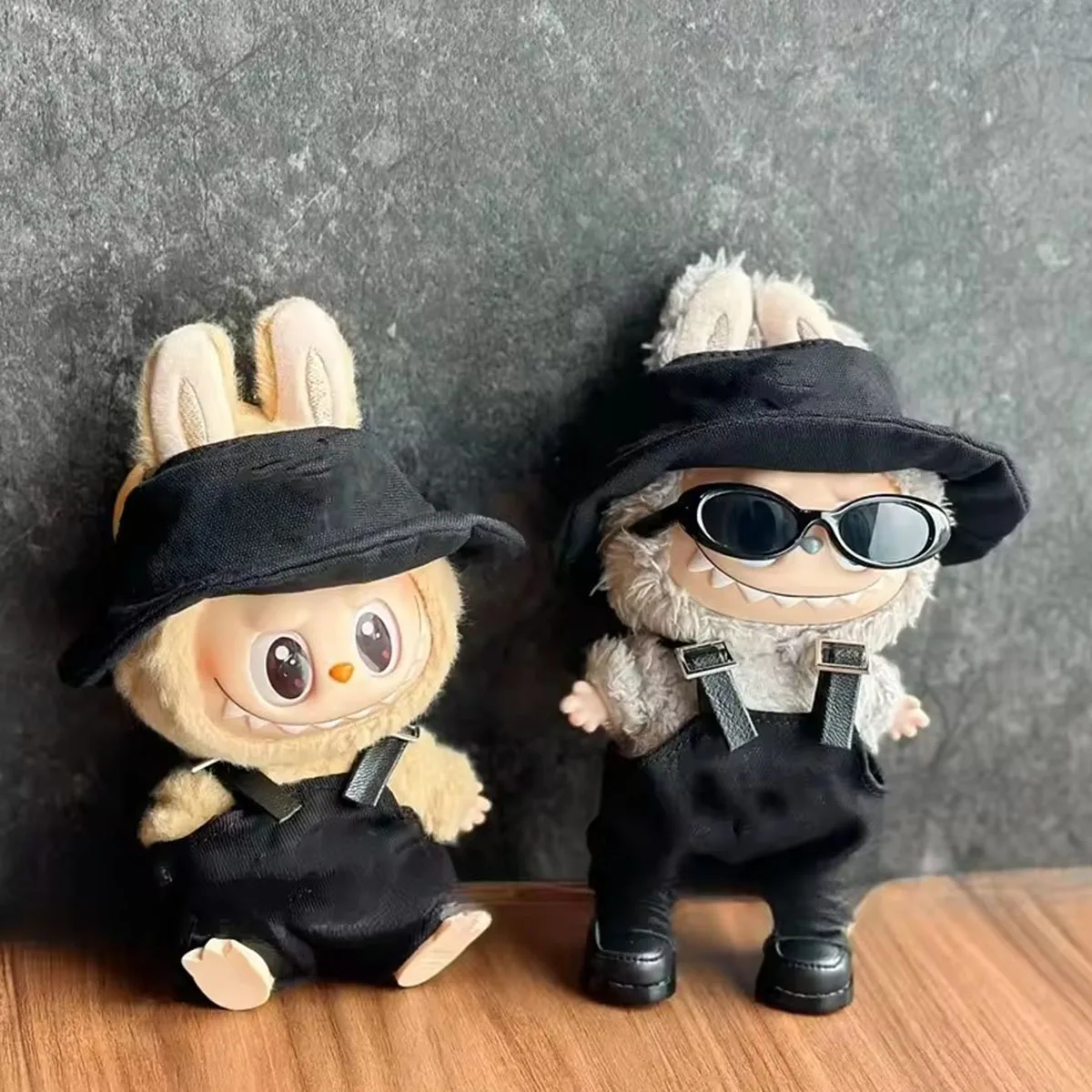 【Без куклы】Мини 6,5 см овальные солнцезащитные очки модные прозрачные пластиковые очки для Labubu плюшевые куклы аксессуары для солнцезащитных очков