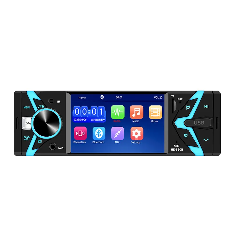 

4.1-inch 660B cross-border car player for Bluetooth hands-free music format USB connection stereo