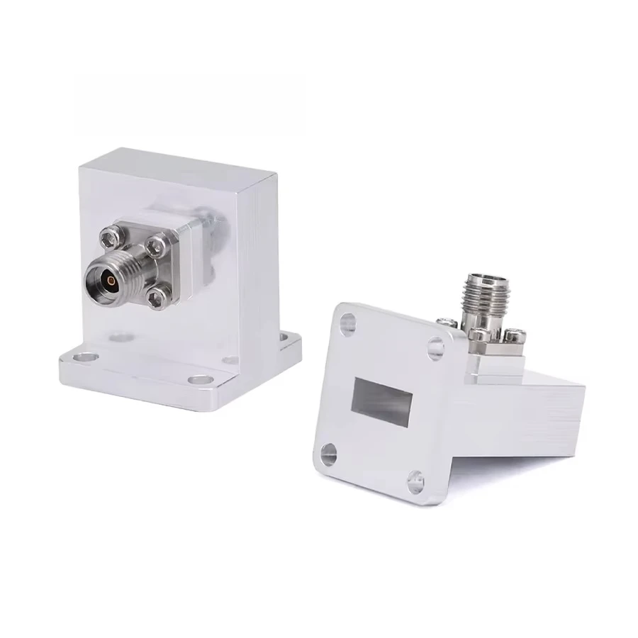 WR-42 to 2.92mm Female Right Angle Waveguide Adapters UBR220 Flange 18-26.5GHz Coax Telecom Parts