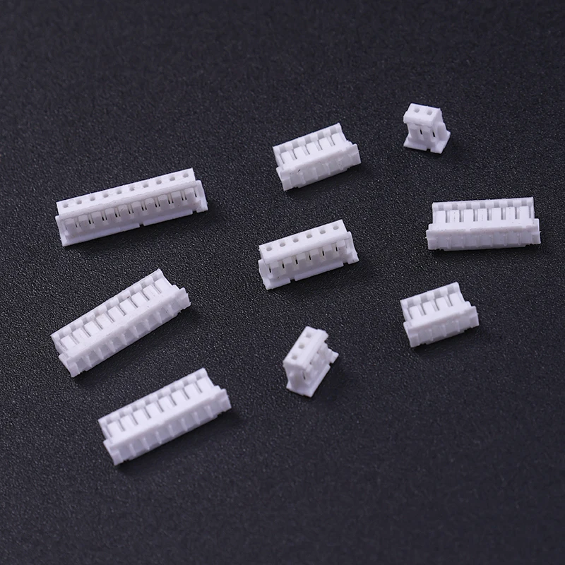 50 Stück ZH1.5 Buchsensteckergehäuse 1,5 mm Rastermaß Kunststoffgehäuse Stecker für Leiterplatten - Verschiedene Größen 2P/3P/4P/5P/6P/7P/8P/9P/10P – Detail 3