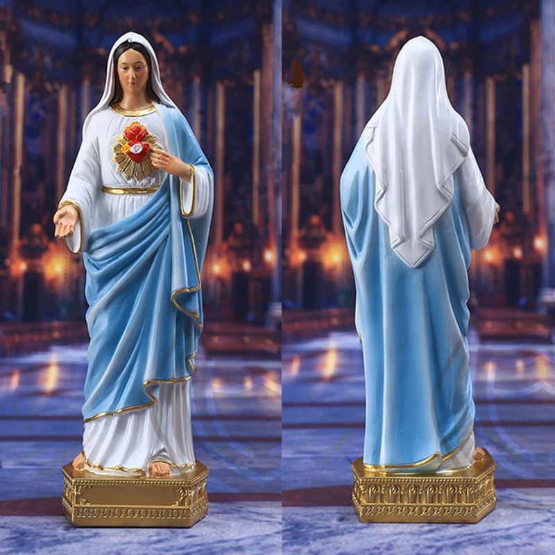 Immaculate Heart of Mary Blessed Virgin Mother Catholic Religious Gifts,Immaculate Heart of Mary Resin Statue