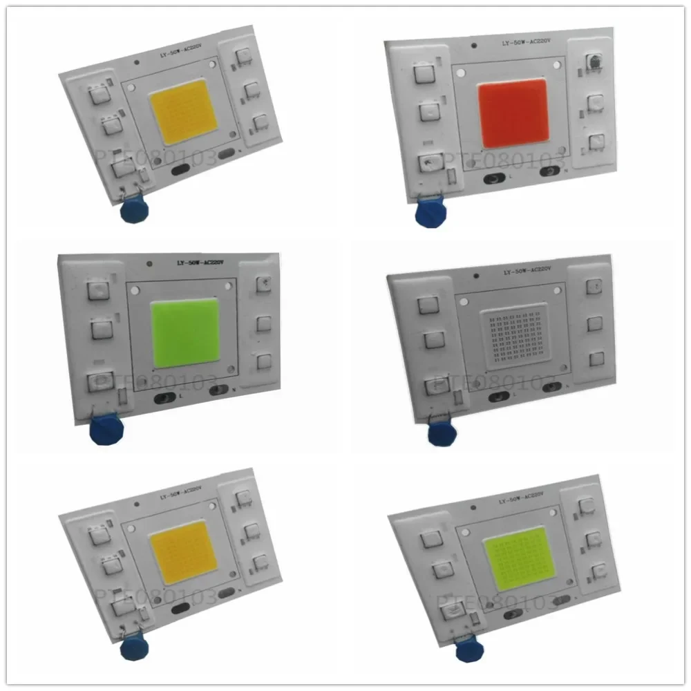 

COB LED Chip Bulb 20W 30W 50W PCB Chip 220V Smart IC Floodlight Street Lamp Light Source White Warm White 1 Pieces/Lot