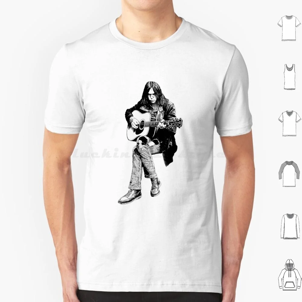 تي شيرت نيل يونغ مقاس كبير 100% قطن نيل يونغ نيل ميوزيك باند ريك مايال