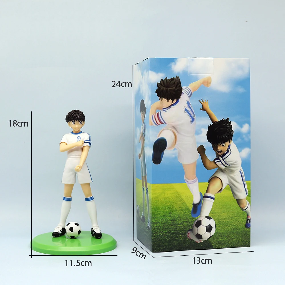 18cm Captain Tsubasa Anime Figure Ozora Tsubasa Action Figures Hyuuga Kojirou/Wakabayashi Genzou Figurine Collection Model Toys