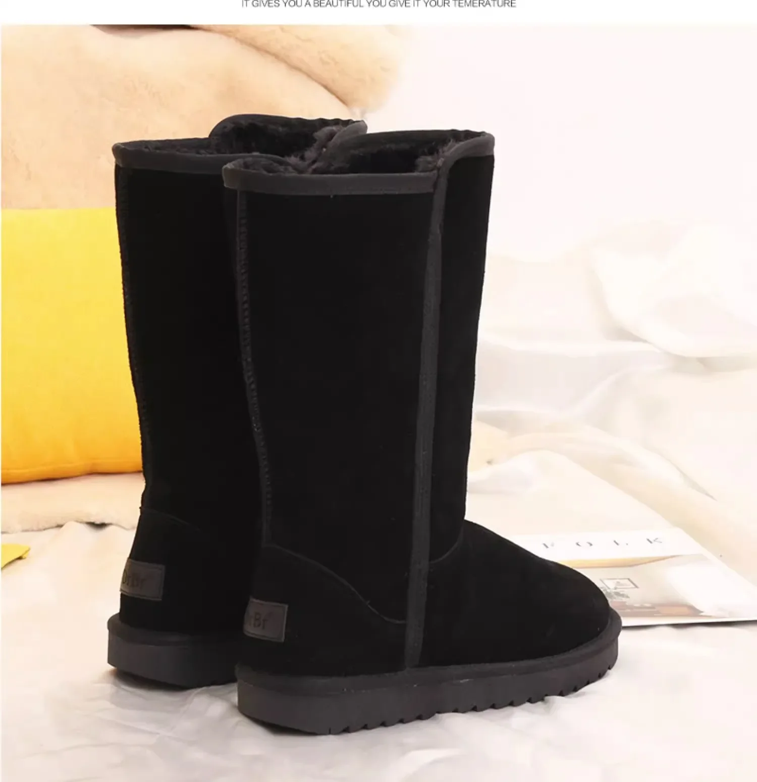 Winter New Shoes for Women Keep Warm Short Plush Flat Platform Women's Snow Boots Plus Size Side Zipper Ladies Mid Calf Boots