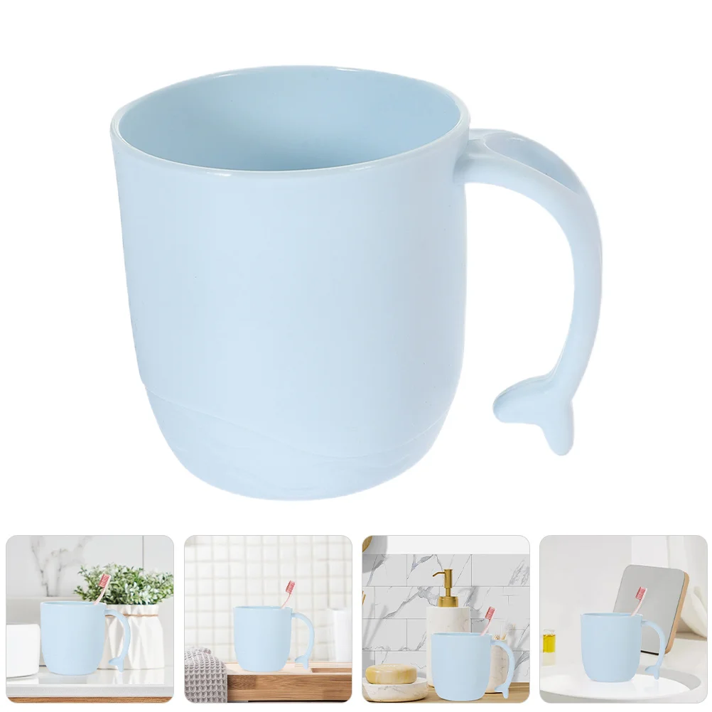 

2Pcs Toothbrush Cups PP Material Adorable Shape Bathroom Tumbler Multi-Purpose Mouthwash Cup Toothbrush Cups