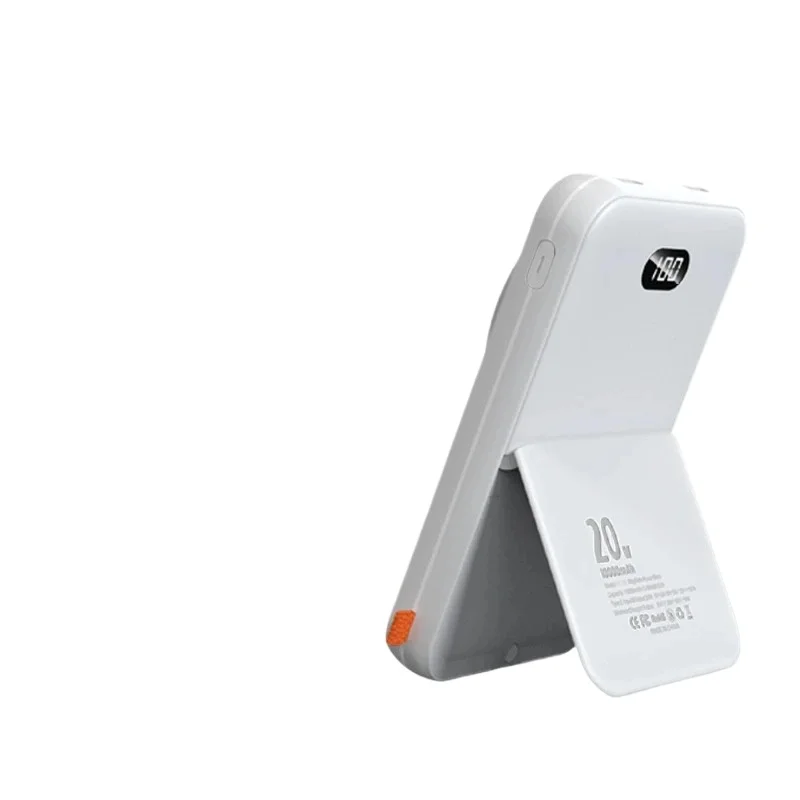 For Apple Watch IPhone Portable Power Bank Wireless Magnetic Fast Charger With Foldable Stand External Spare Battery 10000mAh