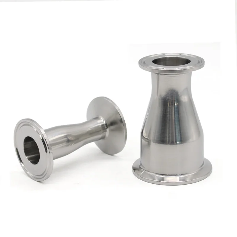 

OD 19mm -102mm Reducer SS304/316 Stainless Steel Sanitary Ferrule 50.5 -119mm Concentic Pipe Fitting Tri Clamp