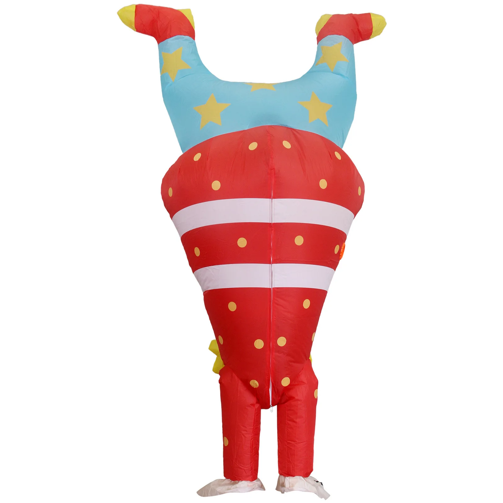 Headstand Clown Inflatable Costume Adult's Funny Carnival Mascot Cosplay Dress Up Suit Women Men Circus Atmosphere Props 2024