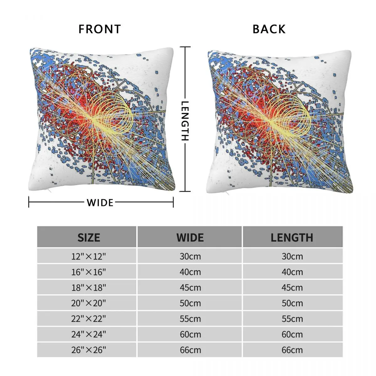 Higgs Boson Particle Accelerator Detector Square Pillowcase Polyester Linen Velvet Printed Throw Pillow Case Room Cushion Cover